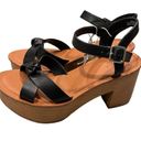 Universal Threads NEW Universal Thread Black & Tan Valerie Platform Sandals Photo 3