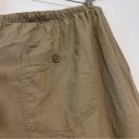 ELLOS Women's Plus Size Beige Linen Blend Casual Resort Beach Crop Pants 30 3X Photo 5