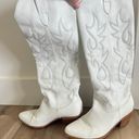 White Cowgirl Boots Size 7 Photo 1