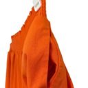 Love Tree  Orange Linen Blend Wide leg Pants Size Large NWT Photo 2