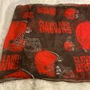 infinity Cleveland Browns  Scarf  long 34” high 24” red and brown color Photo 2