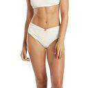 Quint Soul NWT  Malibu High Rise Ivory/White Ribbed Bikini Set - S/M Photo 0