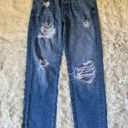 We The Free Free People  Distressed Button Fly High Waisted Jeans Photo 0