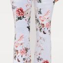 Pretty Little Thing Grey Floral Velvet Flared Pants SZ 2 Photo 2