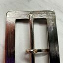 The Bar Silver Tone and Black Simple Basic Belt Buckle Photo 2