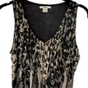 Bar III  Women's XS Sleeveless Black White Animal Print Dress Elastic Waistband Photo 11