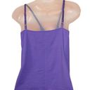 Coldwater Creek purple cami with velvet straps size L Photo 7