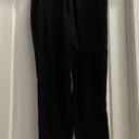 DKNY  Womens Straight Leg Pull On Elastic Waist Pants Size L Black Photo 1