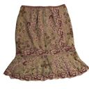 Cynthia Steffe Vintage Y2K  Pink Paisley Print Skirt Photo 1