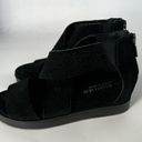 Blondo Cassie wedge suede sandals black waterproof leather size 6 Photo 1