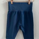 Joy Lab Biker Short Blue Stretch High Waist Athleisure Activewear Small Photo 0