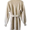 Topshop  Cream Belted Blouson‎ Sleeve Cardigan size 6 Photo 2