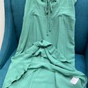 American Eagle Outfitters Green Ruffle Mini Dress Photo 3