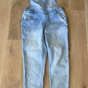 Wall Flower  Overall Jeans Womens Size Large Blue Light Wash Denim Mid Rise Photo 0