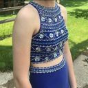 2 piece Royal Blue Prom Dress Photo 2