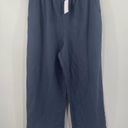 Bobeau  Pull On Pants Size Medium Indigo Blue Wide Leg NWT Rayon Nylon Blend Crop Photo 12