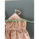 Aerie  pink top womens, cropped spaghetti strap lacey size S Photo 6