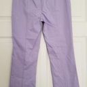 Hill House  The Claire Pant Stretch Cotton Kick-Out Crop in Lavender Size XS Photo 4