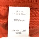 Coldwater Creek  100% Cotton Burnt Orange Three Button Blazer Jacket, Size 14 Photo 3