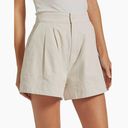 Joie NWT  Pleated High Rise Short In Color Rainy Day Cotton / Linen Blend XL Photo 0