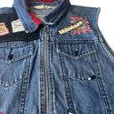 Dress Barn  Vintage Denim Jean Teacher School Zip Up Vest Large Photo 2