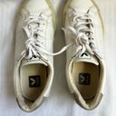 VEJA  Low Esplar Leather Lace-Up Sneakers | White Photo 4