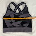 Koral  Womens Size S Black Grey Sparrow Seamless Sports Bra Gym Camo Compression Photo 2