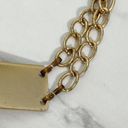 The Bar Gold Tone Metal Chain Link Belt OS One Size Photo 3