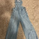 Aerie Wide Leg Denim Overalls Photo 0