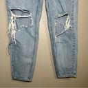 Pretty Little Thing  knee rip high rise distressed mom jeans women’s size small 6 Photo 4