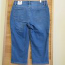 Talbots NWT  womens size 8 Pedal Pusher jean cropped blue jeans crop stretch Photo 7