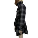 Jones New York  Wool Blend Plaid Pea Coat L Photo 3