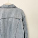 Good American [] Light Wash Studded Distressed Oversized Denim Jacket Sz Large L Photo 6