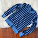 Tommy Hilfiger  Blue Stripe Cardigan Sweater 100% pima cotton Y2K Medium Photo 0