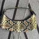 By Far Mara Leather Snakeskin Python Snake Print Shoulder Bag Photo 1