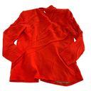 Hugo Boss  Blazer Womens 4 Solid Orange Jawana Wrap Jacket V Neck Crepe Photo 2