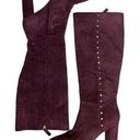 Ralph Lauren Lauren by  Suede Atherton Burgundy Tall Boots Sz. 10 Photo 0