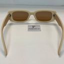 Beige Retro Sunglasses / Small Beige Sunglasses Tan Photo 4