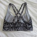 Lululemon Energy Bra Medium Support in Achromatize Ice Grey Black Photo 4