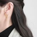 18K Gold Plated Tassel Chain Dangle Drop Earrings for Women Photo 2
