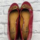 Life Stride  Boater Buckle Slip On Ballet Flat Women's 7.5N Red Patent‎ Leather Photo 5