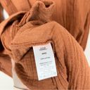 Lush Clothing Lush Orange Gauzy Cotton Oversized Midi Shirt Dress Size Small Photo 12