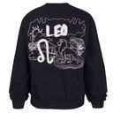 Good American  Black Oversized Leo Zodiac Boyfriend
Sweatshirt(Size O/XS) Photo 3