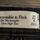 Abercrombie & Fitch  The 90’s Straight Ultra High Rise Black Jeans 4L / 27 Long Photo 4