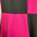 Nicki Minaj  Pink Black Checkered Retro Fit & Flare Sleeveless Dress Photo 1