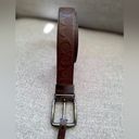 Coach New  Signature Leather Harness Buckle  Reversible Belt Cut To Size 38mm Photo 2