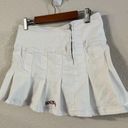 Urban Outfitters  BDG Jeans White Denim Micro Tennis Pleated Skirt Y2K medium Photo 1