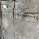 White House | Black Market  embellished taupe/silver Slim Crop jeans, EUC size 6 Photo 7