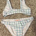 Cabana Del Sol Blue Plaid Tie Bikini Photo 1