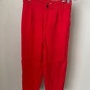 ZARA  Red Pants with Pull On Elastic Pants Size XS Photo 0